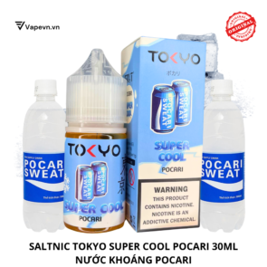 Tinh dầu salt nic SALTNIC TOKYO SUPER COOL POCARI 30ML pod system vũng tàu, vape box vũng tàu, thuốc lá điện tử