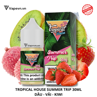 Tinh dầu salt nic SALTNIC TROPICAL HOUSE SUMMER TRIP 30ML pod system vũng tàu