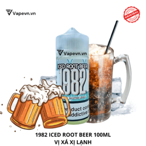 Tinh dầu free base 1982 ICE ROOT BEER 100ML pod system vũng tàu, vape box vũng tàu, thuốc lá điện tử