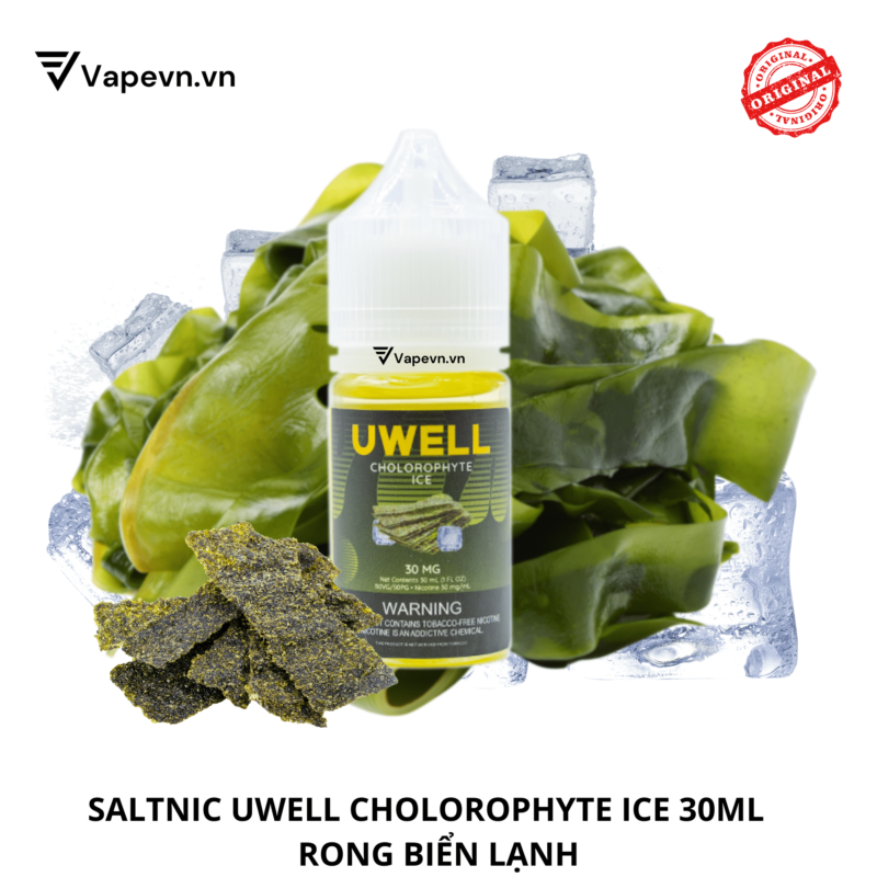 Tinh dầu salt nic SALTNIC UWELL CHOLOROPHYTE ICE 30ML pod system vũng tàu