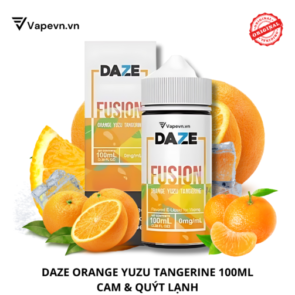 Tinh dầu salt nic  7DAZE FUSION ORANGE YUZU TANGERINE 100ML pod system vũng tàu