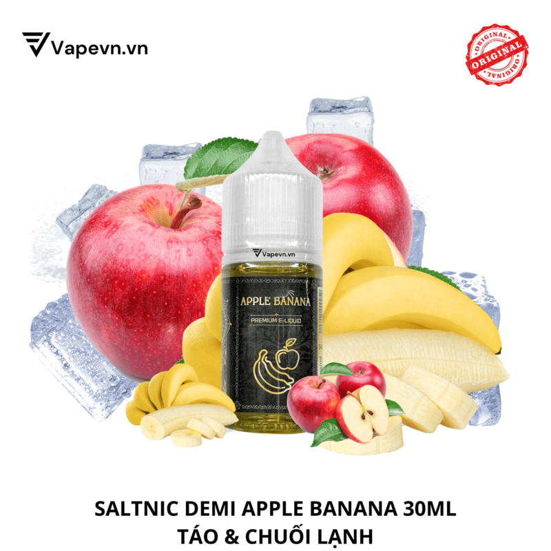 Tinh dầu salt nic SALTNIC DEMI APPLE BANANA 30ML pod system vũng tàu, vape box vũng tàu, thuốc lá điện tử