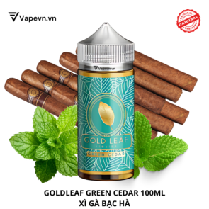 tinh dầu free base GOLDLEAF GREEN CEDAR 100ML pod system vũng tàu vape box vũng tàu thuốc lá điện tử