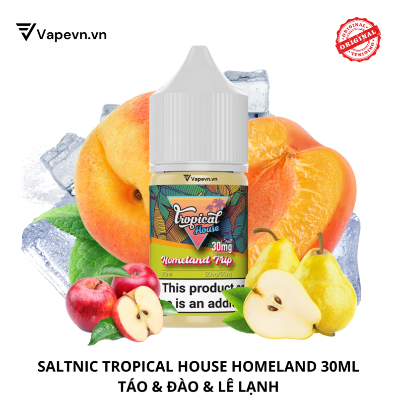 Tinh dầu salt nic SALTNIC TROPICAL HOUSE HOMELAND TRIP 30ML pod system vũng tàu