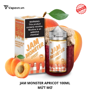 Tinh dầu free base JAM MONSTER APRICOT 100ML pod system vũng tàu