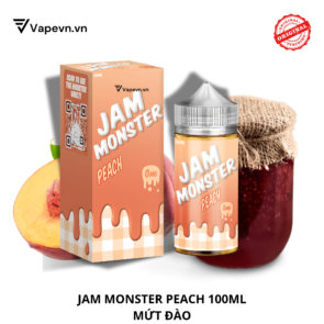 Tinh dầu free base JAM MONSTER PEACH 100ML pod system vũng tàu