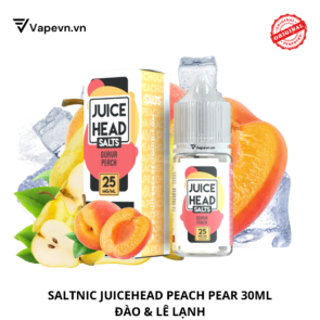 Tinh dầu salt nic SALTNIC JUICEHEAD PEACH PEAR 30ML pod system vũng tàu, vape box vũng tàu, thuốc lá điện tử