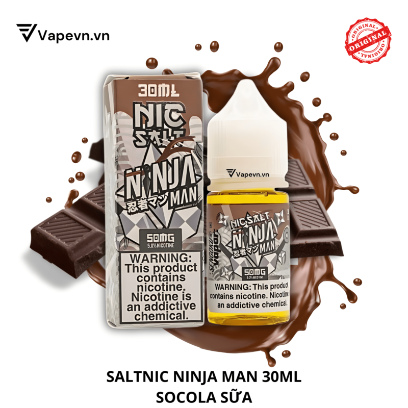 Tinh dầu salt nic SALTNIC NINJA MAN 30ML pod system vũng tàu, vape box vũng tàu, thuốc lá điện tử