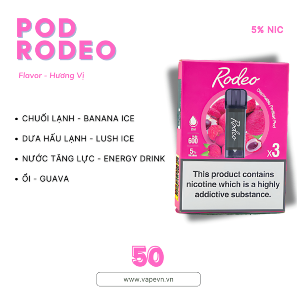 phụ kiện thay thế ĐẦU VỊ RODEO pod system vũng tàu