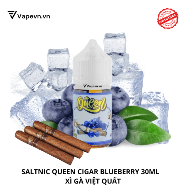 Tinh dầu salt nic SALTNIC QUEEN CIGAR BLUEBERRY 30ML pod system vũng tàu