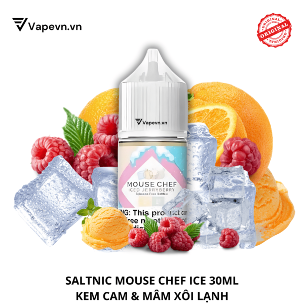 TInh dầu SALTNIC MOUSE CHEF ICE 30ML pod system vũng tàu vape box vũng tàu thuốc lá điện tử