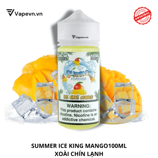 Tinh dầu free base SUMMER KING MANGO 100ML pod system vũng tàu vape box vũng tàu thuốc lá điện tử