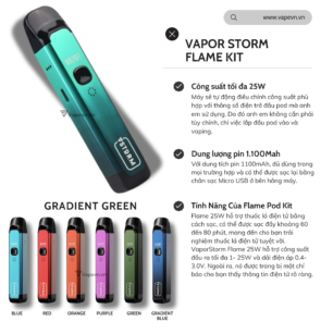 FLAME POD KIT BY VAPOR STORM