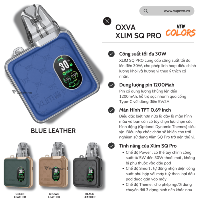 Máy pod XLIM SQ PRO (NEW COLOR) pod vũng tàu vape vũng tàu thuốc lá điện tử