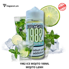 Tinh dầu free base 1982 ICE MOJITO 100ML pod system vũng tàu, vape box vũng tàu, thuốc lá điện tử