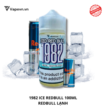 Tinh dầu free base 1982 ICE REDBULL 100ML pod system vũng tàu, vape box vũng tàu, thuốc lá điện tử