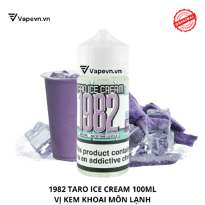 Tinh dầu salt nic 1982 TARO ICE CREAM 100ML pod system vũng tàu, vape box vũng tàu, thuốc lá điện tử