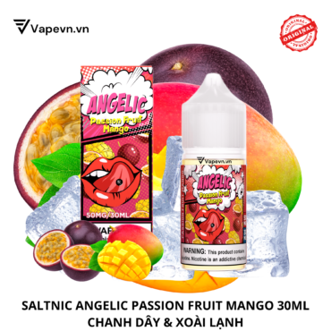 Tinh dầu salt nic SALTNIC ANGELIC PASSION FRUIT MANGO 30ML pod system vũng tàu