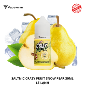 Tinh dầu salt nic SALTNIC CRAZY FRUITS SNOW PEAR 30ML pod system vũng tàu, vape box vũng tàu, thuốc lá điện tử