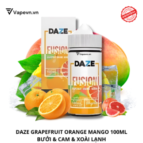 Tinh dầu free base DAZE FUSION GRAPEFRUIT ORANGE MANGO 100ML pod system vũng tàu, vape box vũng tàu, thuốc lá điện tử