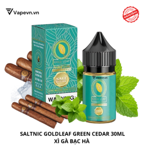 Tinh dầu salt nic SALTNIC GOLDLEAF GREEN CEDAR 30ML pod system vũng tàu