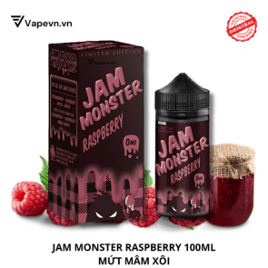 Tinh dầu free base JAM MONSTER RASPBERRY 100ML pod system vũng tàu