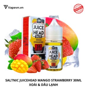 Tinh dầu salt nic SALTNIC JUICEHEAD MANGO STRAWBERRY 30ML pod system vũng tàu, vape box vũng tàu, thuốc lá điện tử