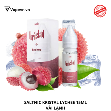 Tinh dầu salt nic SALTNIC KRISTAL LYCHEE 15ML pod system vũng tàu