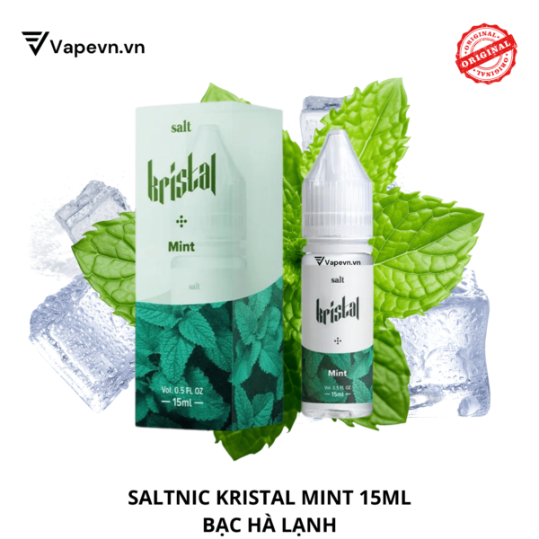 Tinh dầu salt nic SALTNIC KRISTAL MINT 15ML pod system vũng tàu