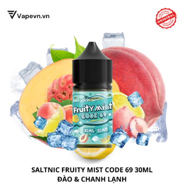 Tinh dầu salt nic SALTNIC FRUITY MIST CODE 69 30ML pod system vũng tàu, vape box vũng tàu, thuốc lá điện tử