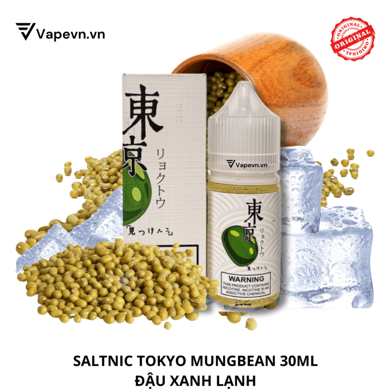 Tinh dầu salt nic SALTNIC TOKYO GREEN MUNG BEAN 30ML pod system vũng tàu