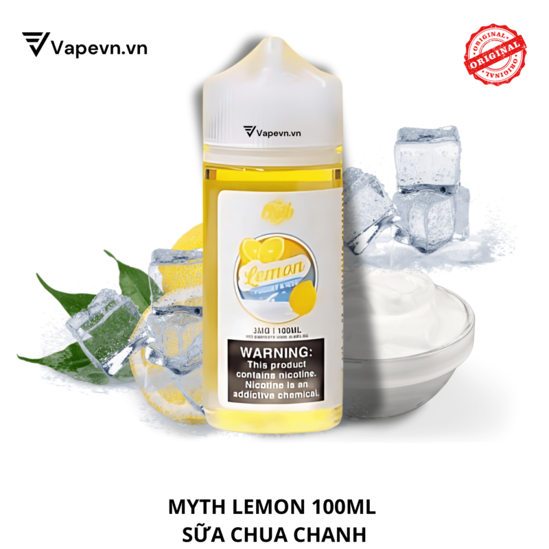 Tinh dầu free base MYTH LEMON 100ML pod system vũng tàu