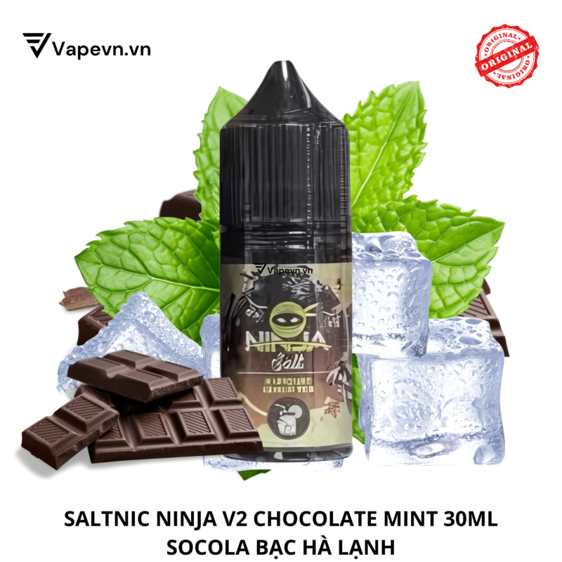 Tinh dầu salt nic SALTNIC NINJA V2 CHOCOLATE MINT 30ML pod system vũng tàu