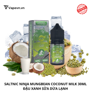 Tinh dầu salt nic SALTNIC NINJA V2 MUNGBEAN COCONUT MILK 30ML pod system vũng tàu, vape box vũng tàu, thuốc lá điện tử