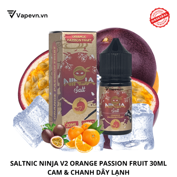 Tinh dầu salt nic SALTNIC NINJA V2 ORANGE PASSION FRUIT 30ML pod system vũng tàu