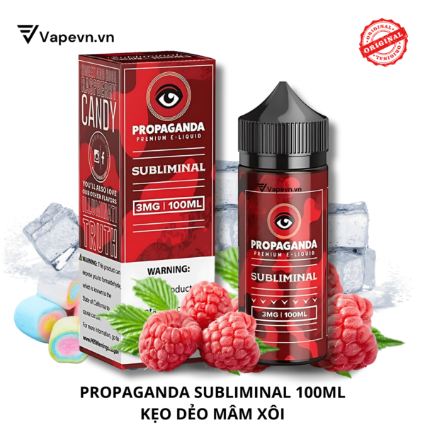 Tinh dầu free base PROPAGANDA SUBLIMINAL 100ML pod system vũng tàu