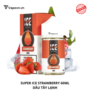 Tinh dầu free base SUPER ICE STRAWBERRY 60ML pod system vũng tàu