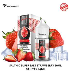 Tinh dầu salt nic SALTNIC SUPER SALT ICE STRAWBERRY 30ML pod system vũng tàu