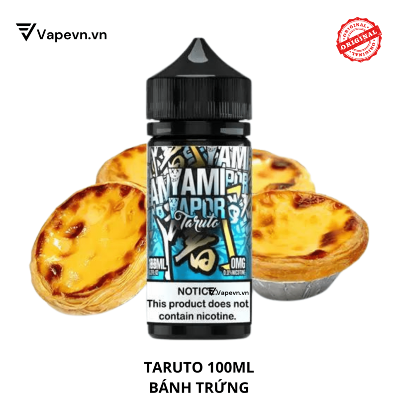 Tinh dầu free base TARUTO 100ML pod system vũng tàu, vape box vũng tàu, thuốc lá điện tử