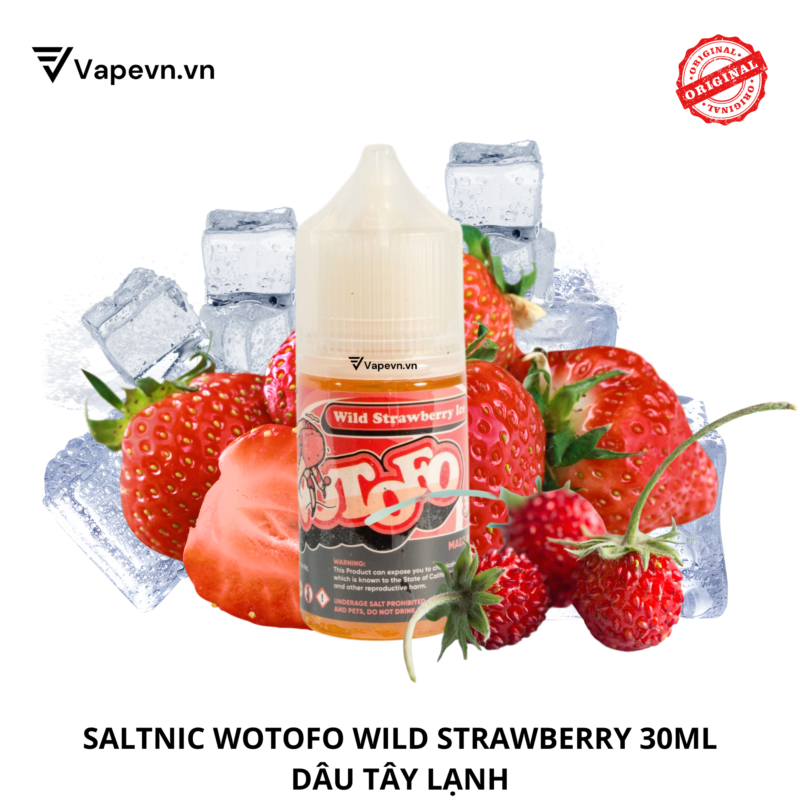 Tinh dầu salt nic SALTNIC WOTOFO WILD STRAWBERRY ICE 30ML pod system vũng tàu