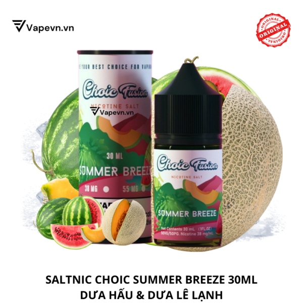 saltnic choice fusion summer breeze