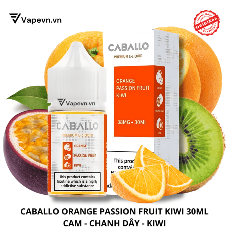 SALTNIC CABALLO ORANGE PASSION FRUIT KIWI 30ML