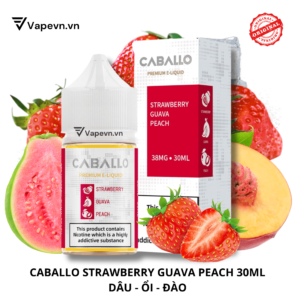 SALTNIC CABALLO STRAWBERRY GUAVA PEACH 30ML