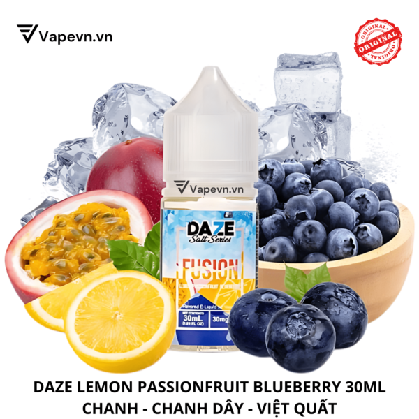 SALTNIC DAZE LEMON PASSIONFRUIT BLUEBERRY 30ML