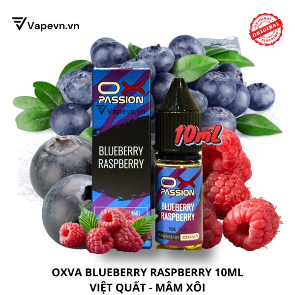 OXVA PASSION BLUEBERRY RASPBERRY SALT 10ML