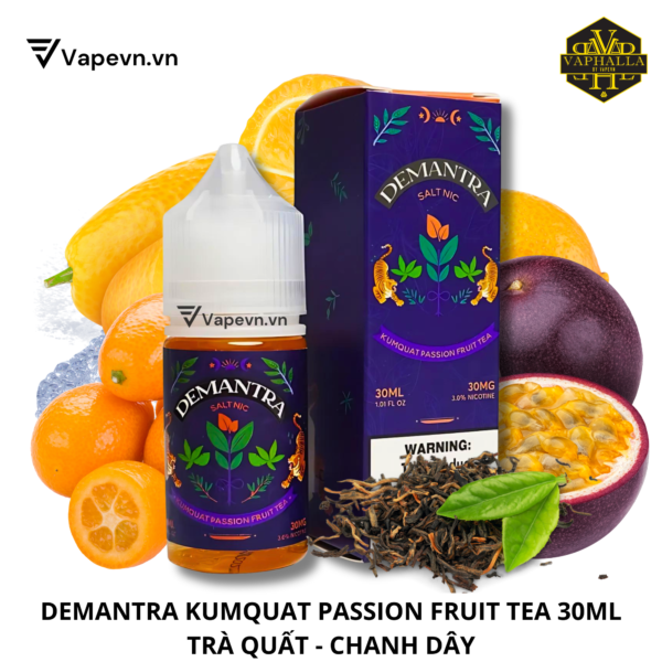 SALTNIC DEMANTRA KUMQUAT PASSION FRUIT TEA 30ML