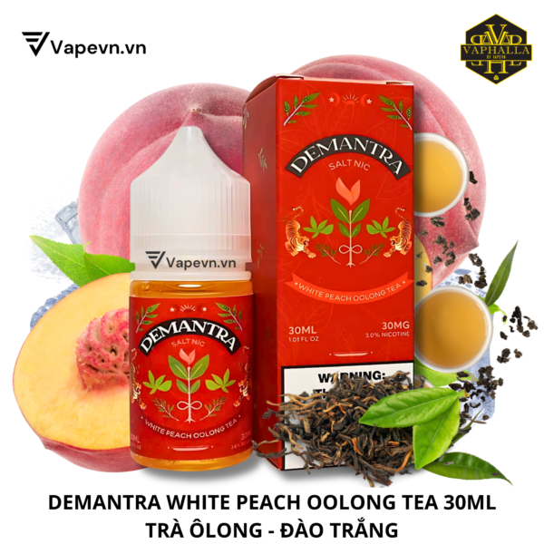 SALTNIC DEMANTRA WHITE PEACH OOLONG TEA 30ML