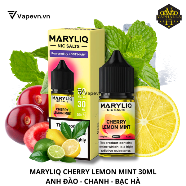 SALTNIC MARYLIQ CHERRY LEMON MINT 30ML