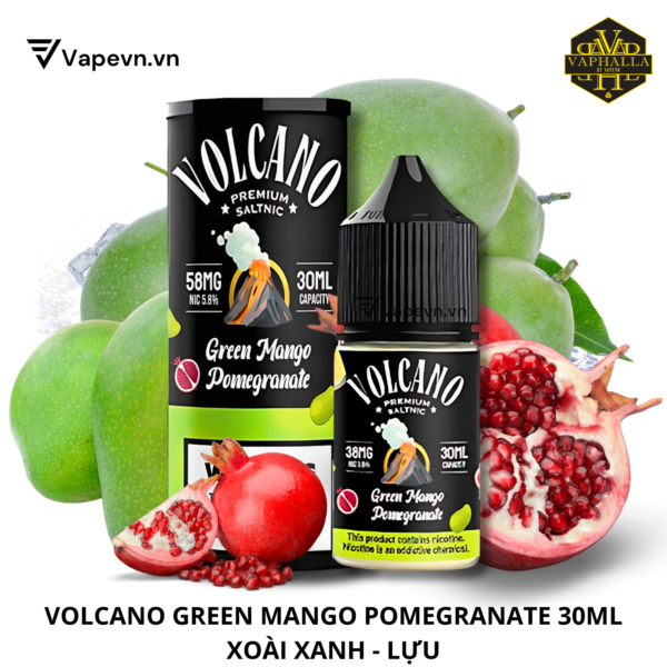 SALTNIC VOLCANO GREEN MANGO POMEGRANATE 30ML