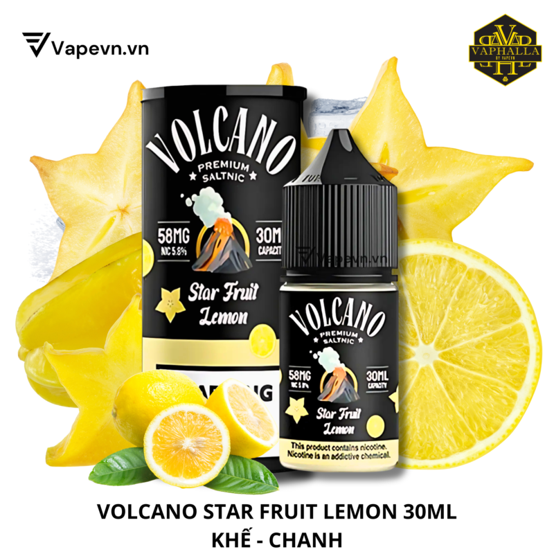 SALTNIC VOLCANO STAR FRUIT LEMON 30ML